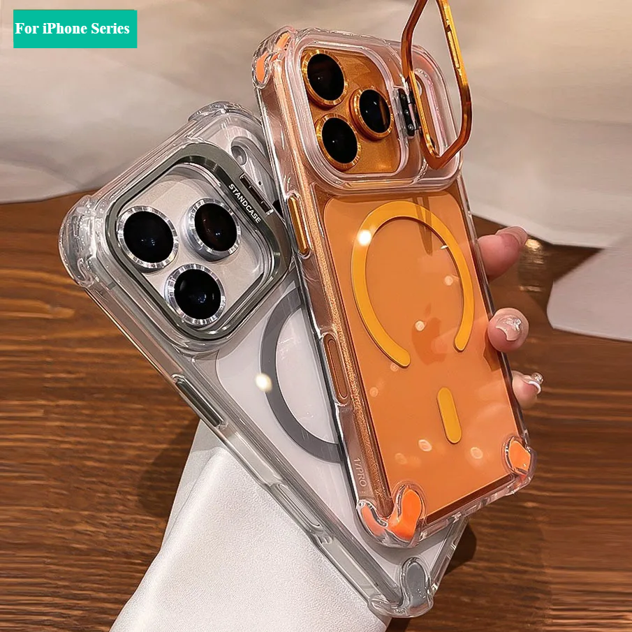 Luxury Transparent Airbag Case - For iPhone 17 Series - Phone Cases & Covers