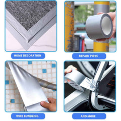 8 Rolls Heavy Duty Silver Duct Tape — 4.8cm × 200cm - Power Tools Gadget