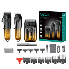 Professional 3 Piece Master Grooming Suite – 2000mAh High Performance Clipper, Trimmer, and Shaver Collection