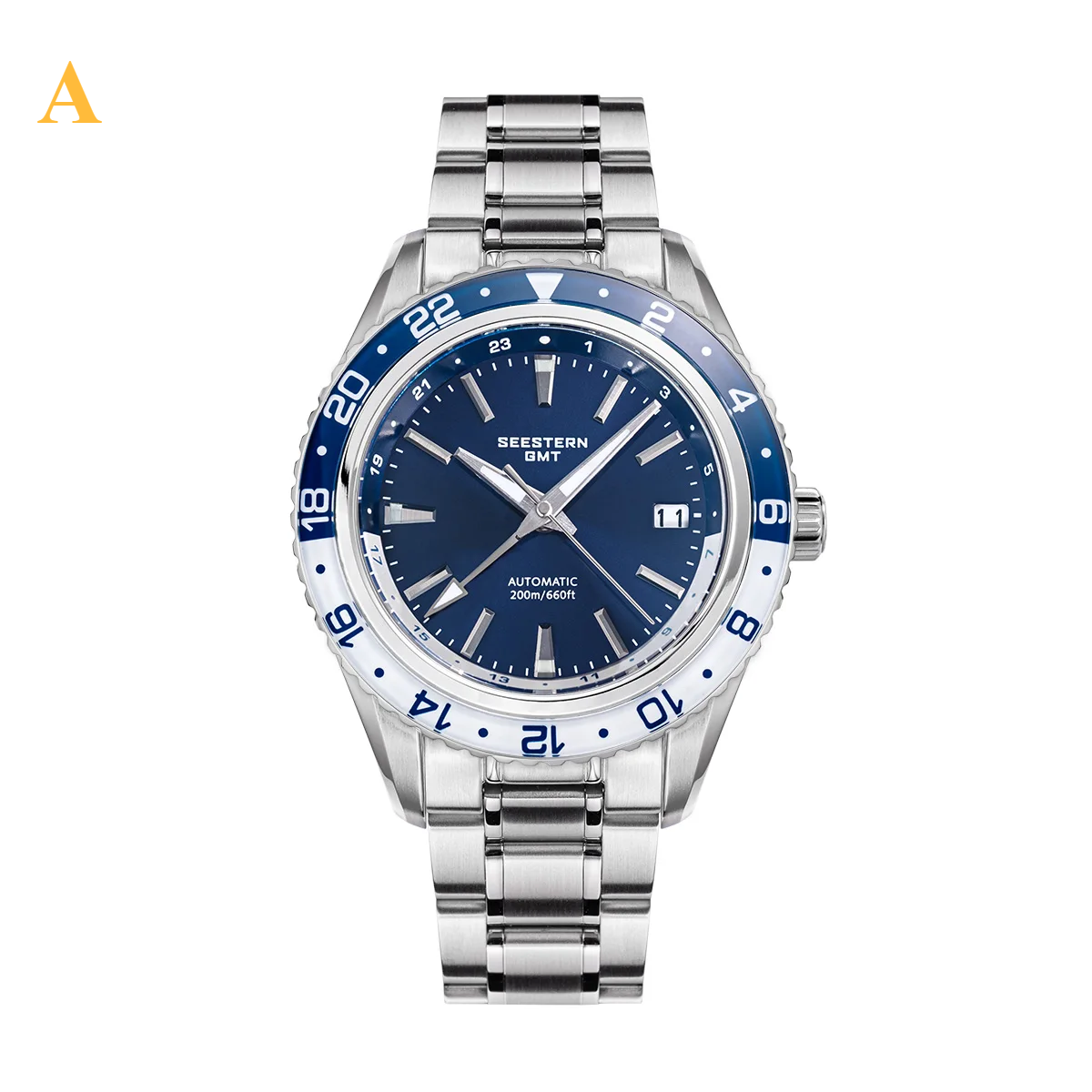 Automatic GMT Diver Watch – NH34 Movement | Sapphire Crystal | 20BAR Water Resistant | Dual Time Travel Edition