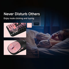 Wireless Keyboard & Mouse Set – 2.4G Connection with Colorful Gradient Design by Snagg A Keyboard