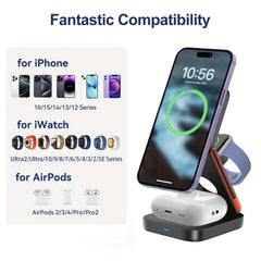 3 in 1 Magnetic Wireless Charging Stand