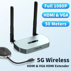 Wireless HDMI Transceiver Kit 1080P – 50M Transmitter & Receiver Extender for Monitor, PC & TV