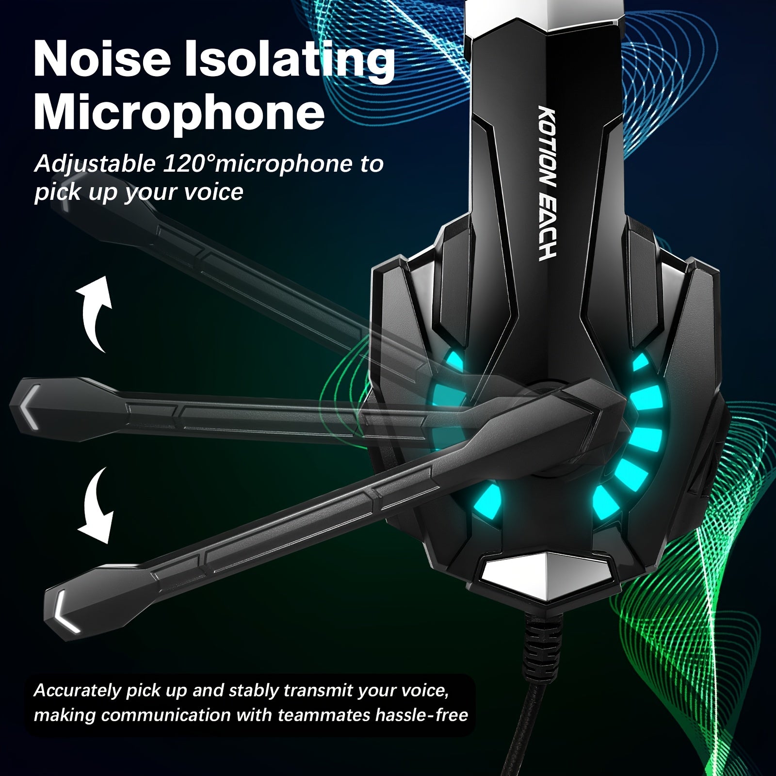 Wired Gaming Headset with Microphone for PC, PS4, PS5, Xbox & Mobile Devices by Snagg A Gaming Headset