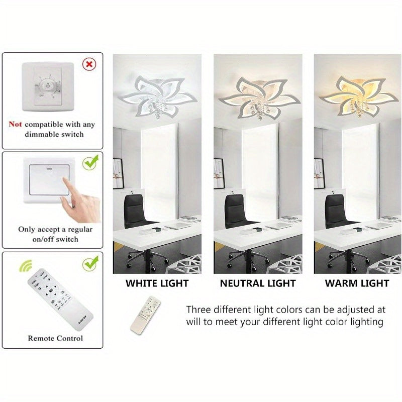 40W Modern LED Flower Chandelier Ceiling Light by Snagg A Ceiling Light