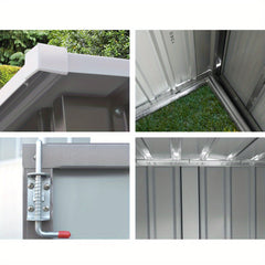 2.31×1.31m Metal Outdoor Garden Shed by Snagg A Shed