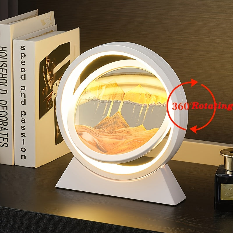 LED 3D Sandscape Lamp by Snagg A Table Lamp