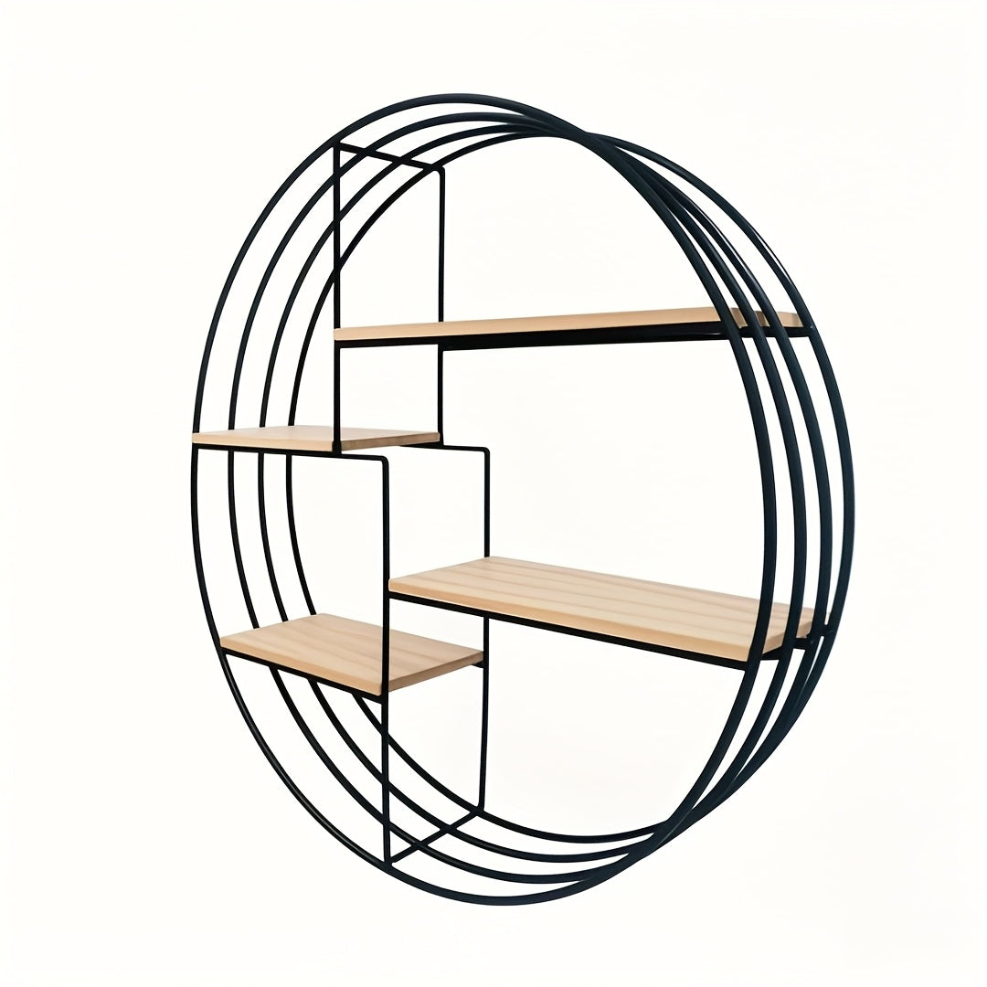4 Tier Round Metal Wall Shelf by Snagg A Wall Planter