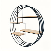 4 Tier Round Metal Wall Shelf by Snagg A Wall Planter