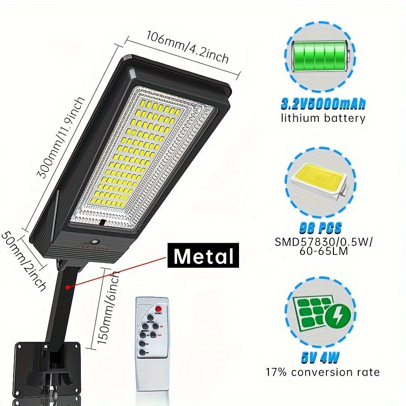 Solar LED Super Bright Outdoor Street Light with Remote by Snagg An Outdoor Light