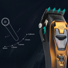 Professional 11000 RPM Vector Motor Clipper – High Velocity DLC Precision System with Modular Color Housing