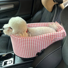 Pet Car Seat – Portable Safety Seat Pad for Small Dogs & Cats by Snagg A Dog Car Seat