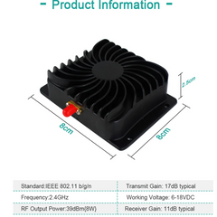 8W WiFi Signal Booster – 2.4GHz Power Amplifier with Long-Range Extension by Snagg A WiFi Booster