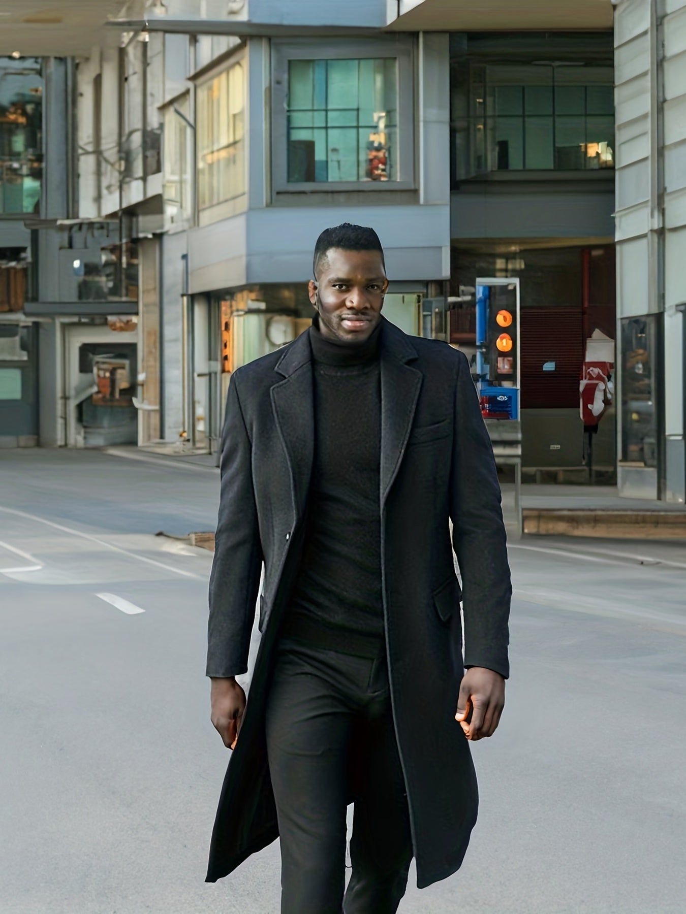 Stylish Wool Blend Men’s Retro Long Coat by Snagg A Coat