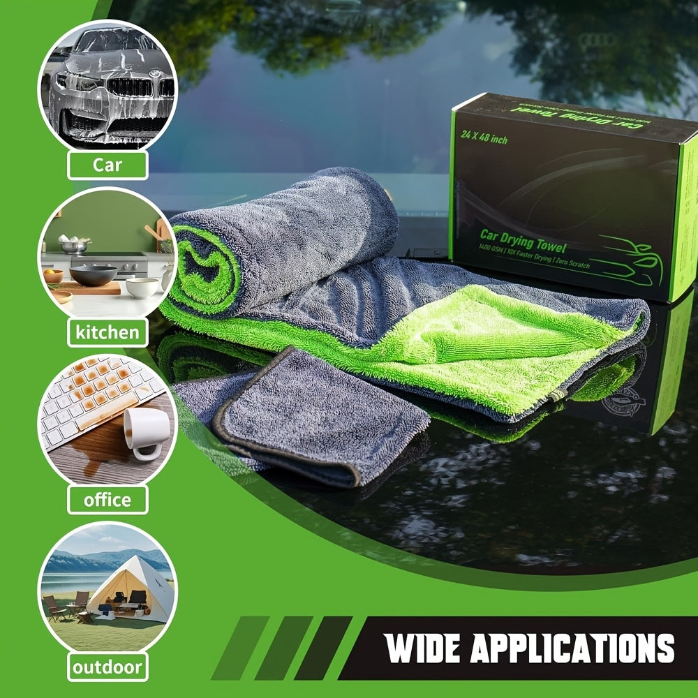 1400GSM Ultra Absorbent Twisted Loop Detailing Cloths by Snagg A Microfiber Towel