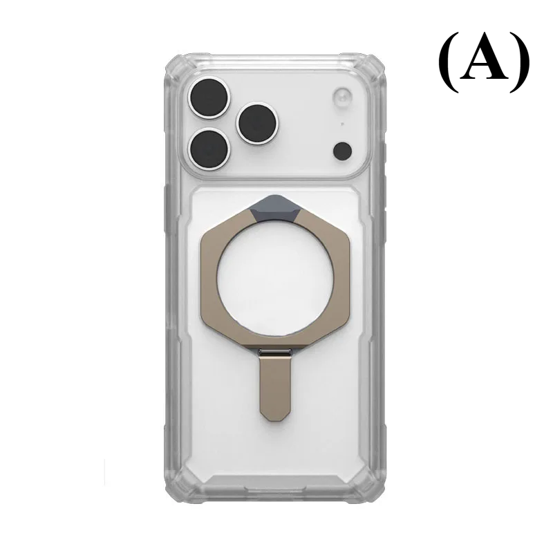 Shockproof Kickstand Rugged Armor MagSafe Case – for Apple iPhone 14 Series - A - Clear / Phone Cases & Covers