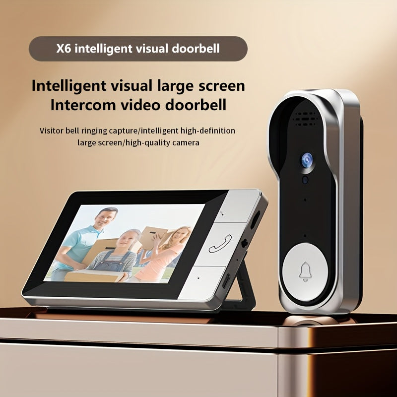 Wireless Doorbell Camera with 10.9cm HD Display by Snagg A Doorbell Camera