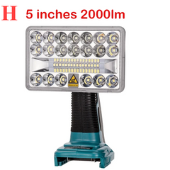 18V Cordless LED Work Light – Compatible with Makita Batteries