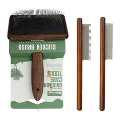 3pcs Professional Dog Grooming Brush Set - SnaggIt