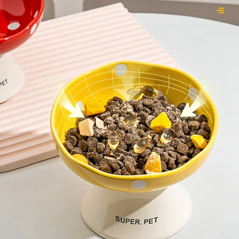 Elevated Ceramic Cat Bowl by Snagg A Feeder