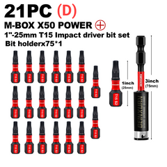 Impact Tough Magnetic Torx Screwdriver Bit Set – S2 Alloy Steel Star Bits