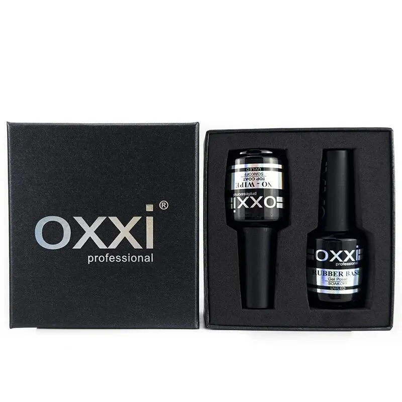 Professional 15ml Rubber Base & No-Wipe Shiny Top Coat Duo – High Performance Semi-Permanent Gel System