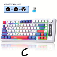 81 Key Wireless Keyboard Type-C Charging & Rechargeable Battery for PC & Mac by Snagg A Keyboard