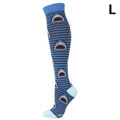 Unisex Compression Socks 20–30 mmHg Graduated Support for Nurses, Runners & Travel