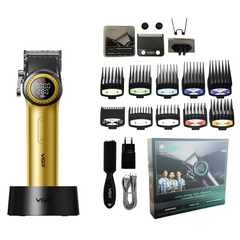 Professional 21 Speed Master Clipper – 4600mAh High-Capacity System with DLC "Flx" Blades & Charging Base