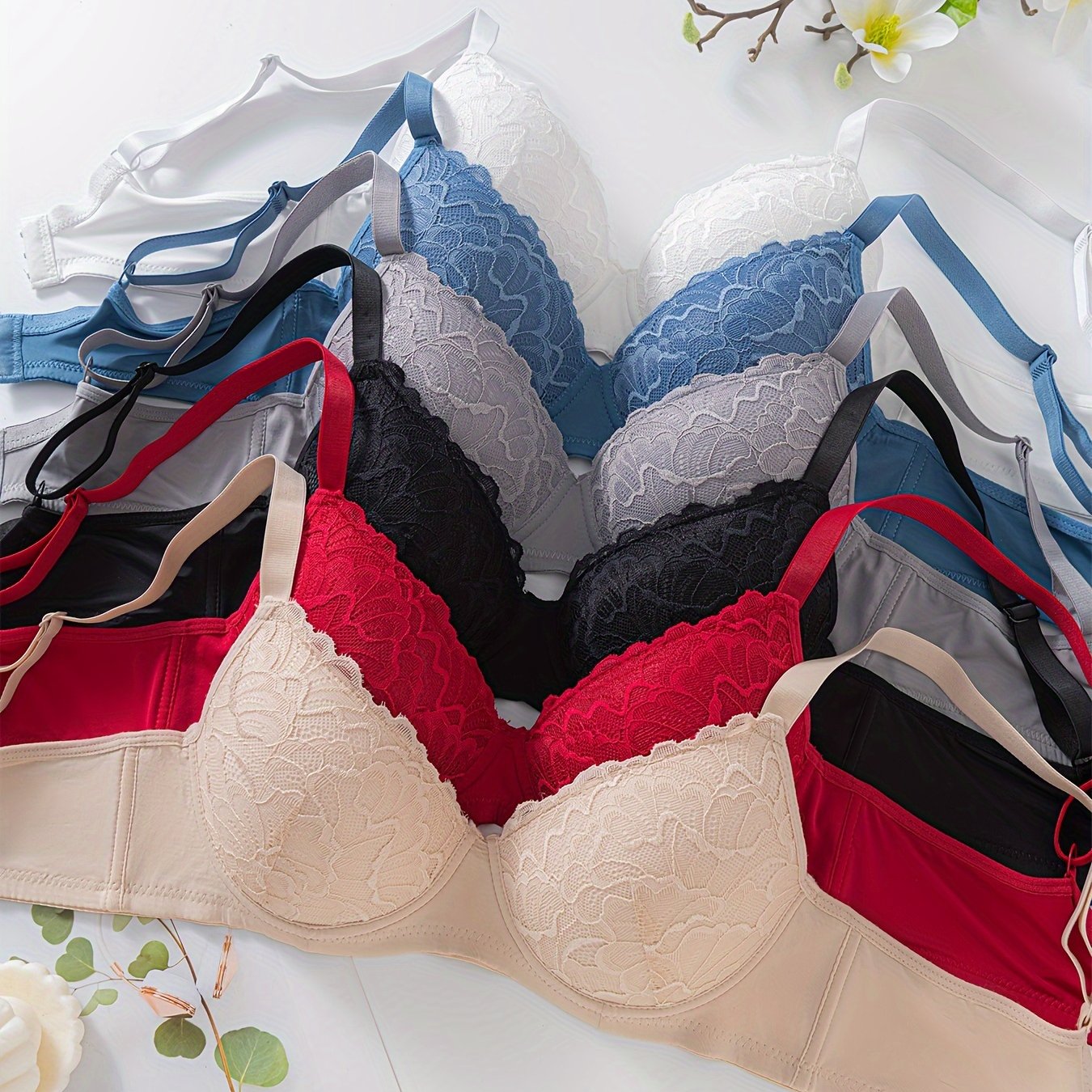 Women’s 6-Piece Push Up Bra Collection by Snagg A Bra