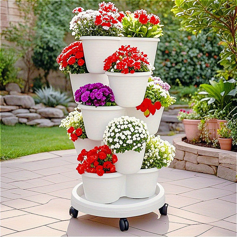 Stackable 3 Tier Flower Pot Set by Snagg A Pot