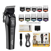 Professional 10W Barber Edition Digital Hair Clipper – 4600mAh High Capacity Cordless System with Variable RPM