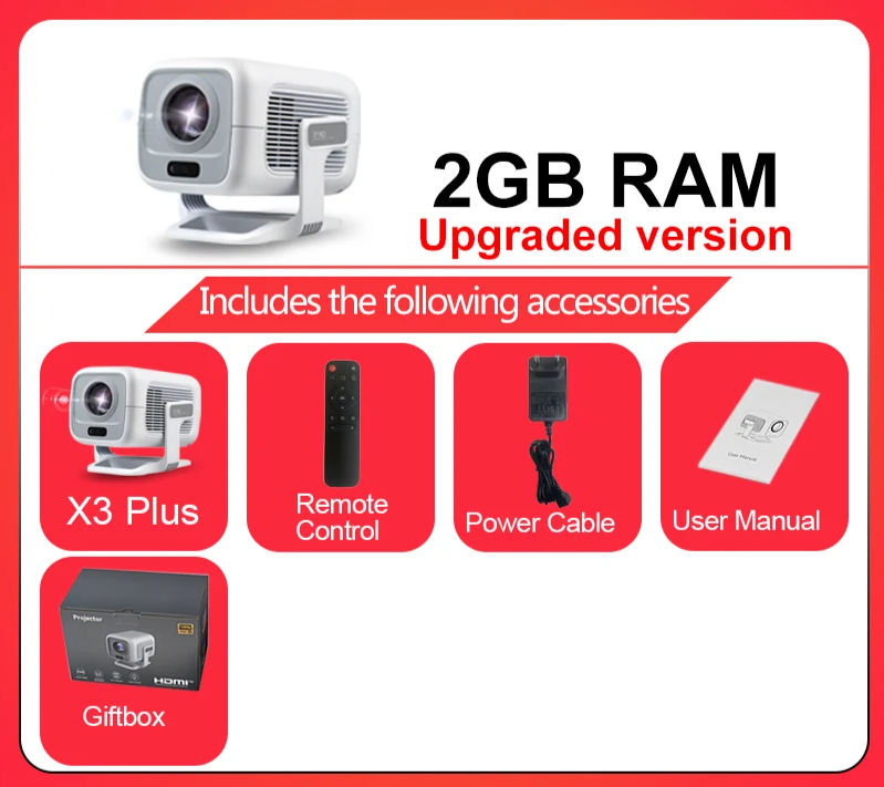 1080P HD Smart Projector – Native Full HD with 4K Support by Snagg A Projector