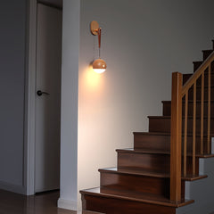 Solid Wood LED Night Light Voice & Touch Control by Snagg A Wall Light