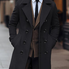 Men’s Stylish Double-Breasted Tweed Coat by Snagg A Coat