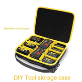 Portable Power Tool Battery Storage Case For DEWALT Batteries - 35.5 × 25 9.5 cm