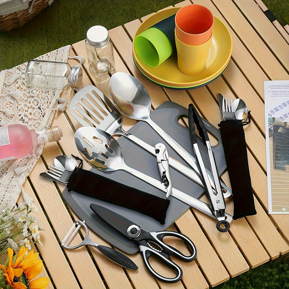 31pcs Camping Cooking Set by Snagg A BBQ Tool Set