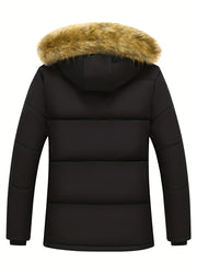 Men’s Heavy-Duty Winter Jacket with Detachable Hood by Snagg A Jacket