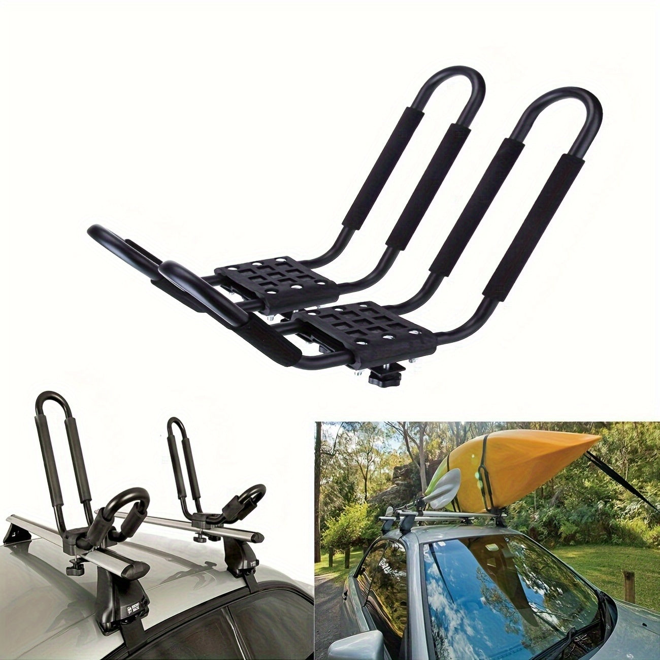 Heavy Duty Roof Rack Carrier Holders (1 Pair) by Snagg A Car Rack