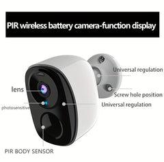 3 Pack 2K Solar Powered Security Cameras by Snagg An Outdoor Camera
