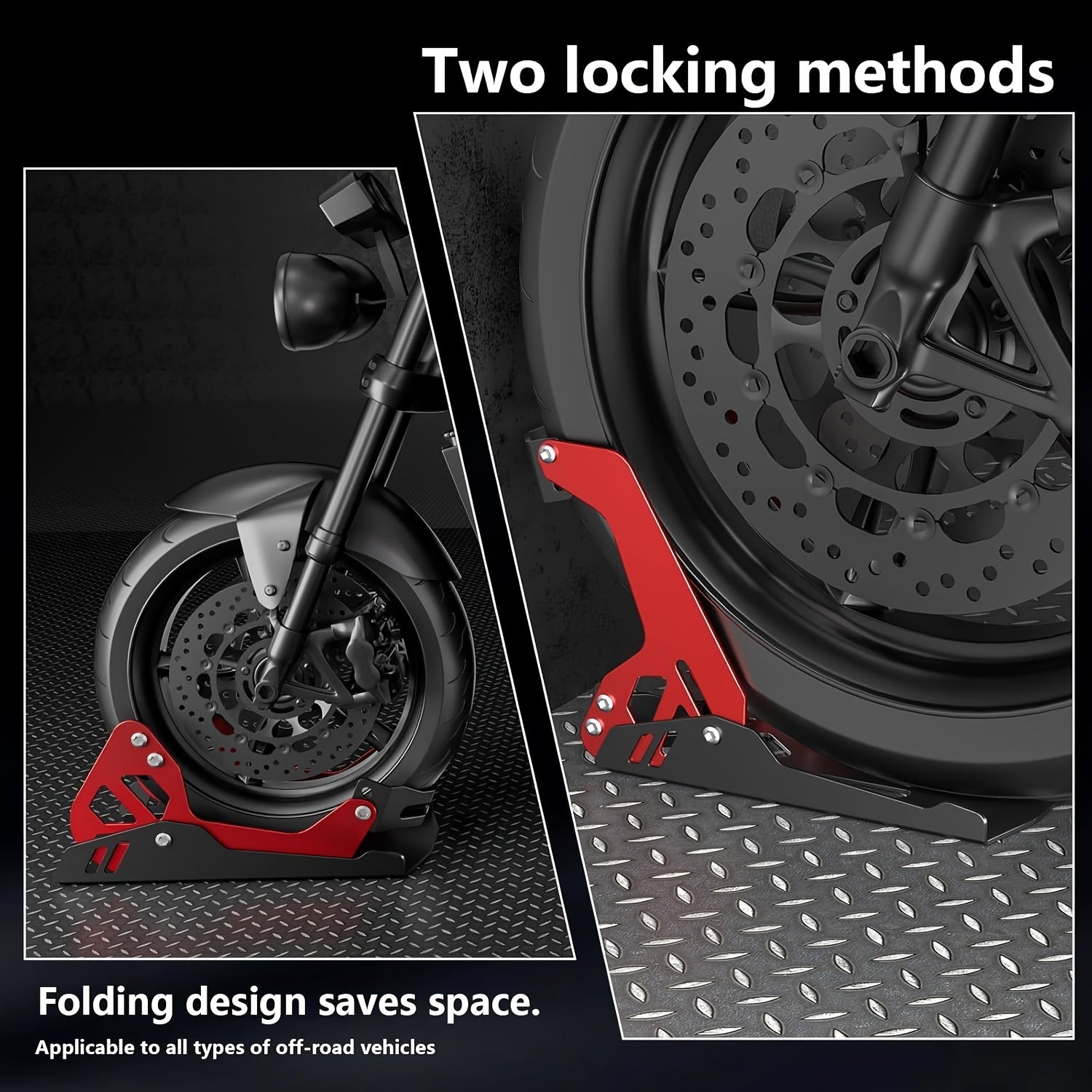 Heavy Duty Motorcycle Wheel Chock by Snagg A Wheel Chock