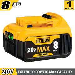 8.0Ah Dewalt 20V MAX Replacement Battery - SnaggIt