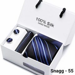 Luxury Silk Paisley Tie for Men — Extra-Long Woven Jacquard Necktie Suits & Weddings - Snagg - 55 - Others In Fashion