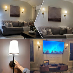 2pcs Battery Operated Wall Sconces by Snagg A Wall Light