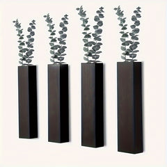 Rustic Wooden Wall Mounted Vase Set by Snagg A Wall Planter