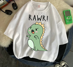 " Rawr! Dinosaur" Tee Soft Everyday Streetwear T - SnaggIt