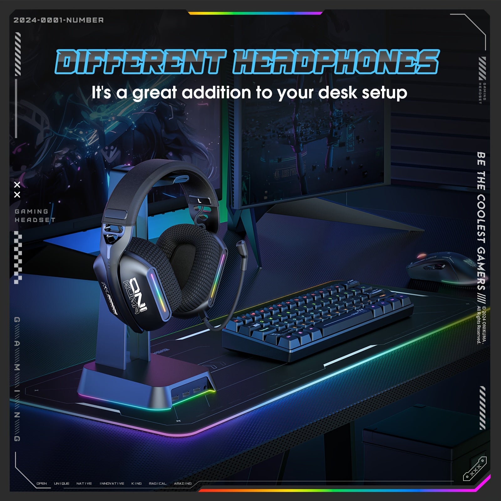 Tri Mode Wireless Gaming Headset with Microphone for PS5, PS4 & PC by Snagg A Gaming Headset