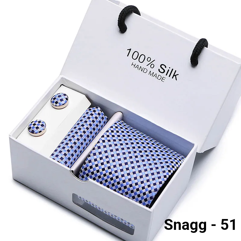 Luxury Silk Paisley Tie for Men — Extra-Long Woven Jacquard Necktie Suits & Weddings - Snagg - 51 - Others In Fashion