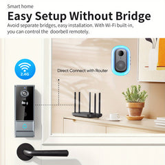 1080P Smart Video Doorbell – WiFi Camera with Night Vision by Snagg A Doorbell Camera