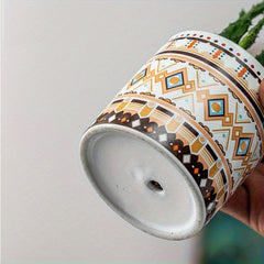 4 Pcs Ceramic Succulent Pots with Drainage by Snagg A Pot